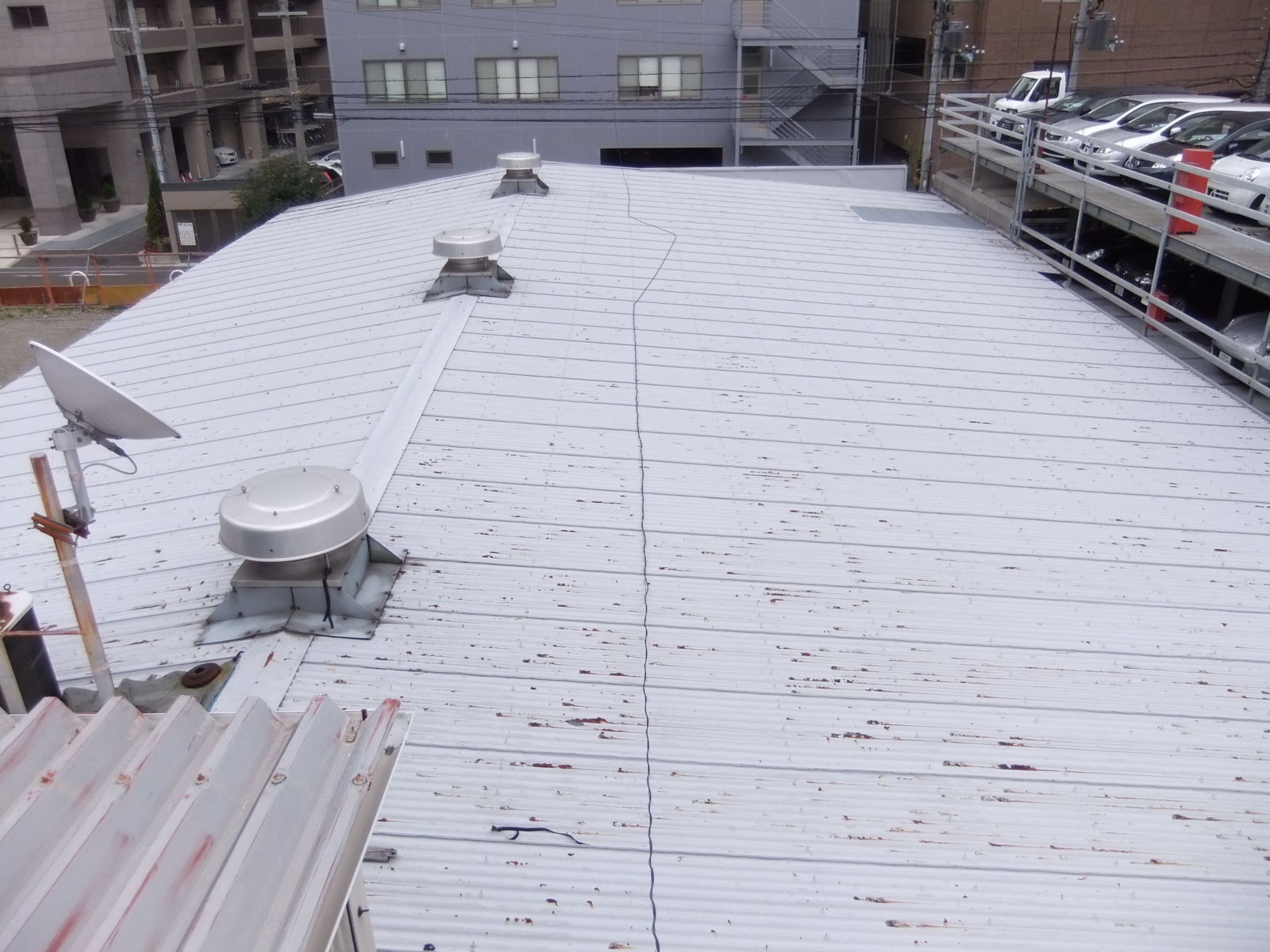 姫路市　板金工場　屋根塗装　防水工事