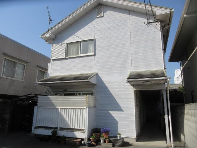 姫路市　築２２年ハイツ塗替え　サイディング外壁塗装（遮熱ｼﾘｺﾝ）　スレート瓦屋根塗装（遮熱ｼﾘｺﾝ）で塗替え