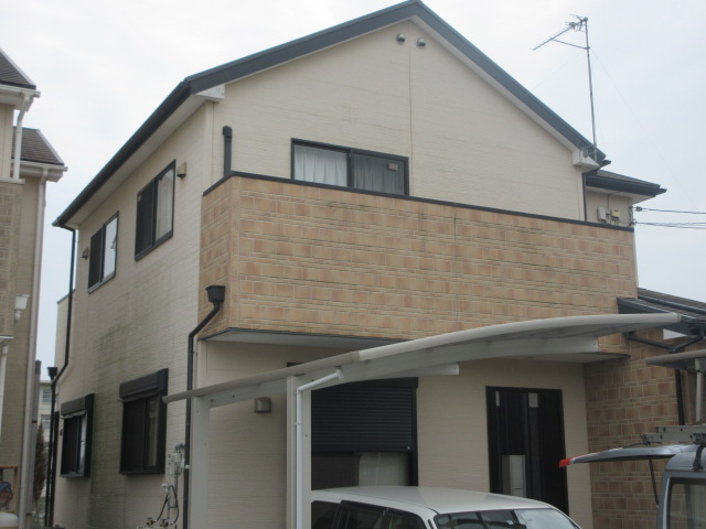 姫路市　サイディング外壁塗装　スレート屋根塗装　ベランダ防水