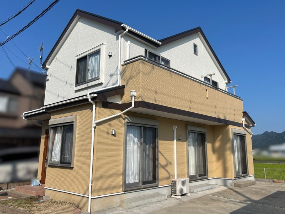 姫路市　サイディング外壁塗装　スレート屋根塗装　ベランダ防水