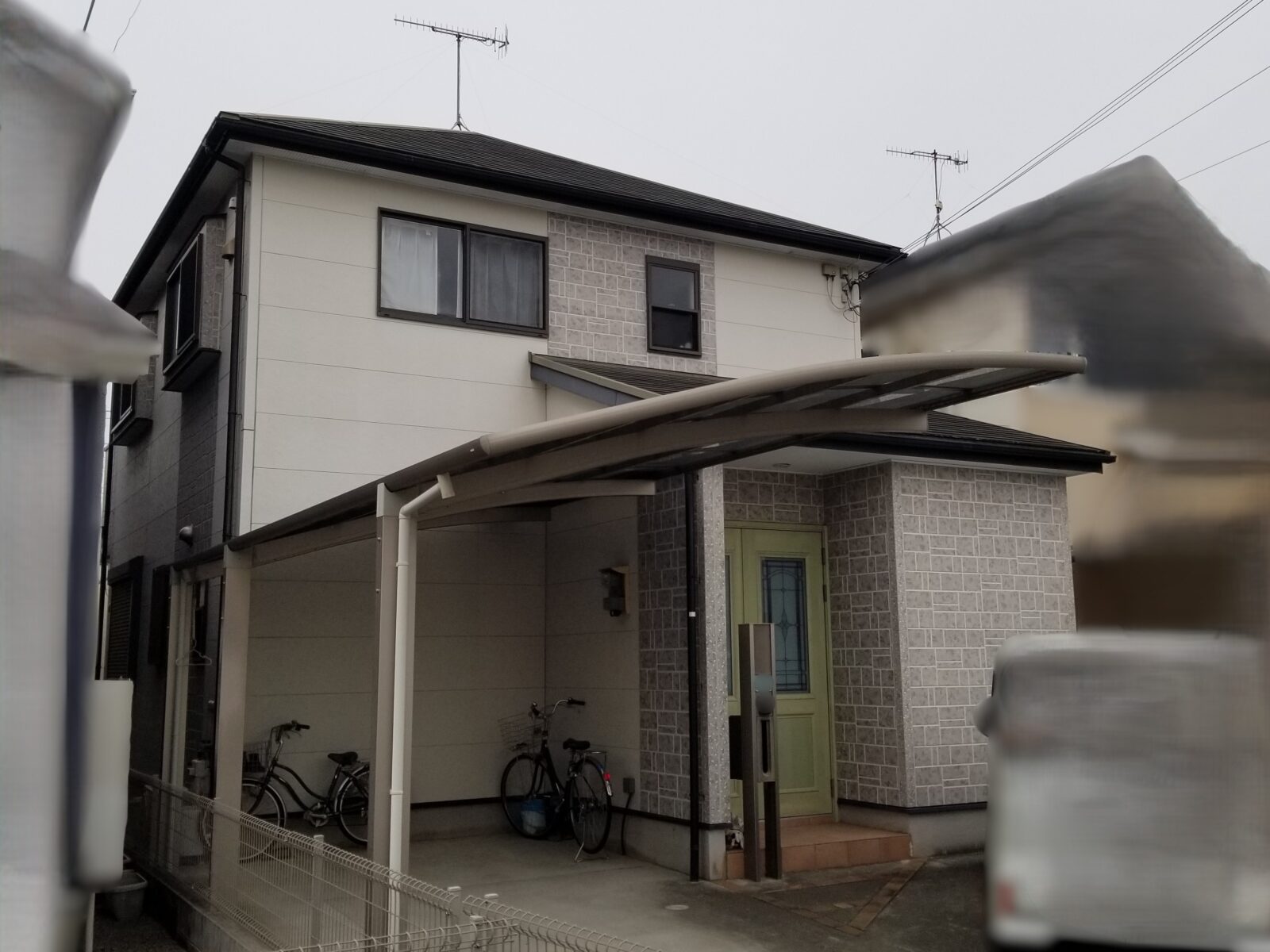 姫路市　サイディング外壁塗装　スレート屋根塗装　ベランダ防水