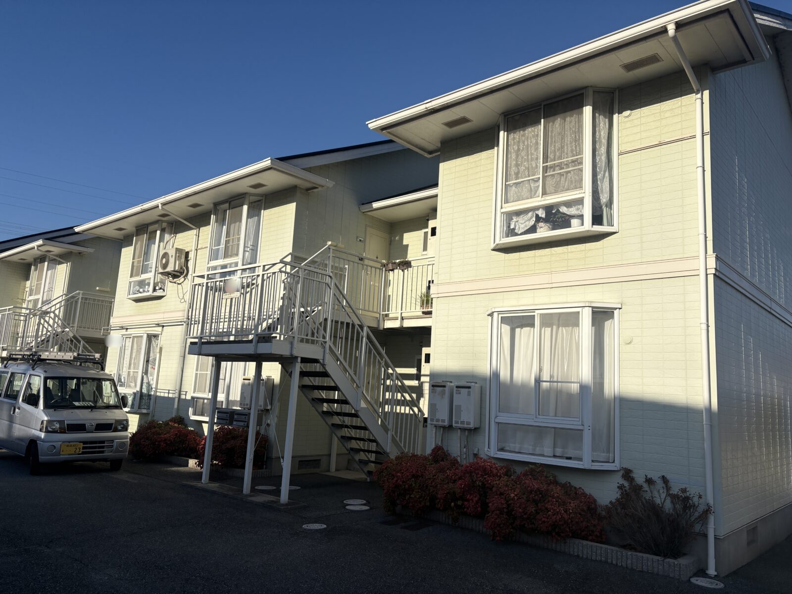 姫路市　築３１年アパート　サイディング外壁塗装　スレート屋根塗装