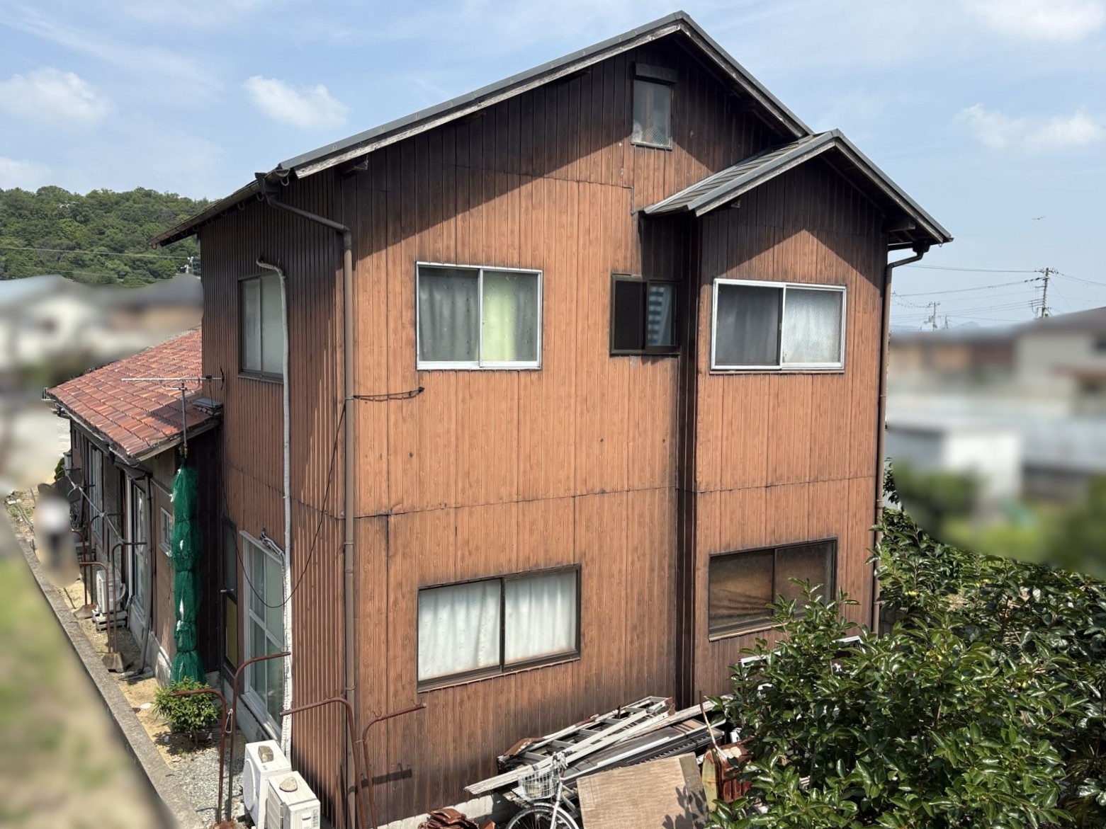 姫路市　築１５年　金属外壁塗装　スレート屋根塗装