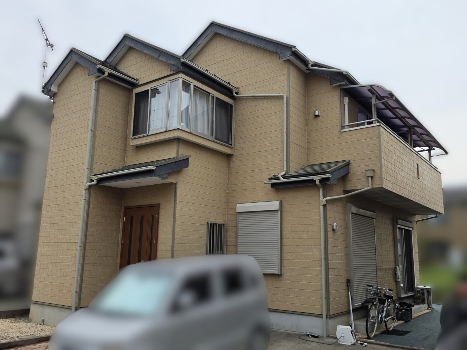 姫路市　サイディング外壁塗装　スレート屋根塗装　ベランダ防水