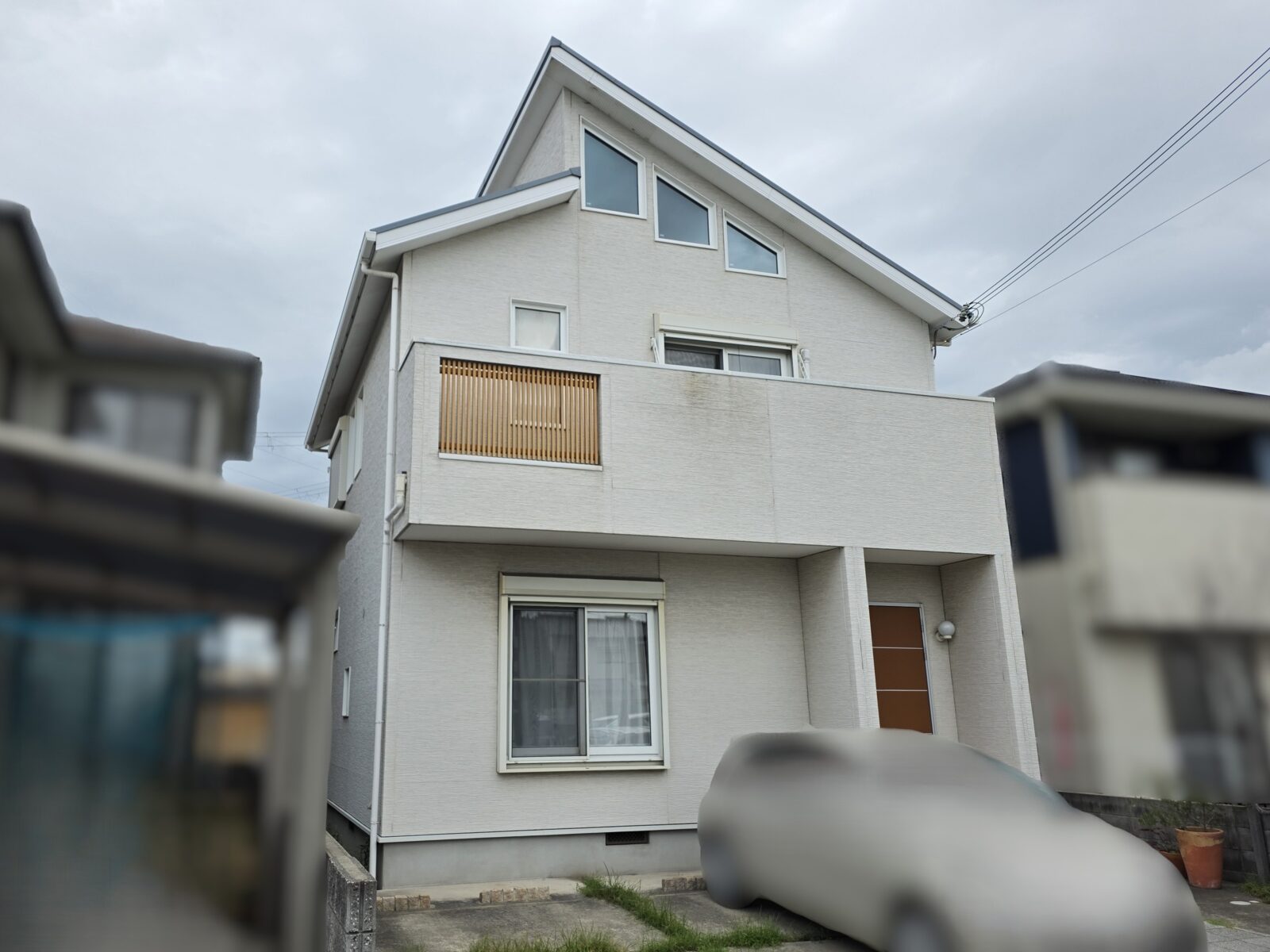 高砂市 築18年 サイディング外壁塗装 スレート屋根塗装 ベランダ防水