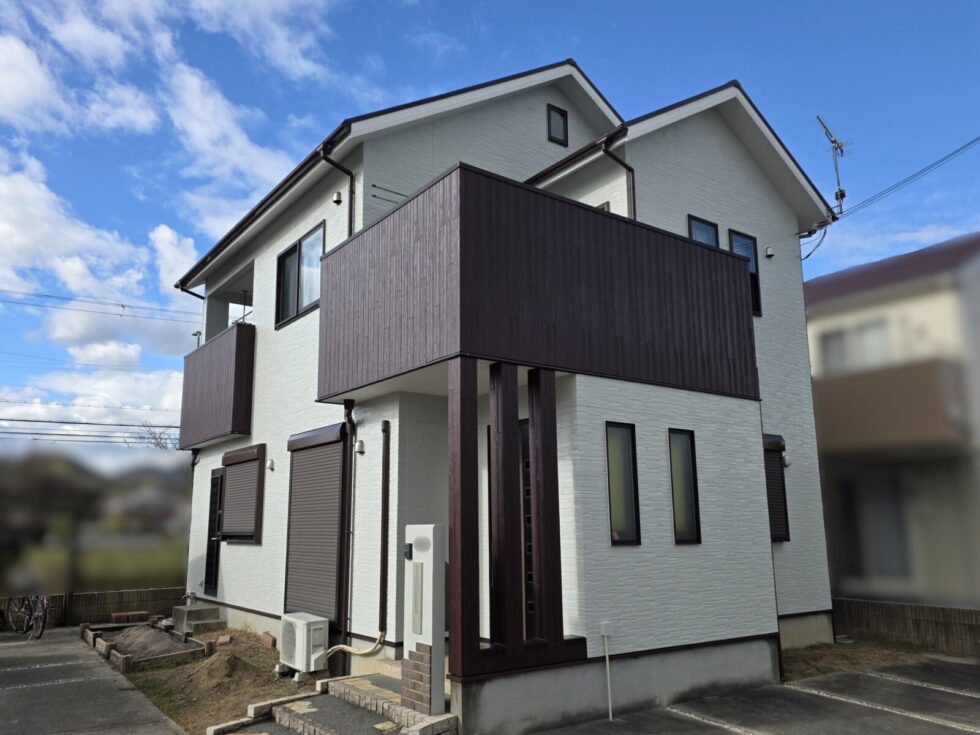 姫路市　サイディング外壁塗装　スレート屋根塗装　ベランダ防水