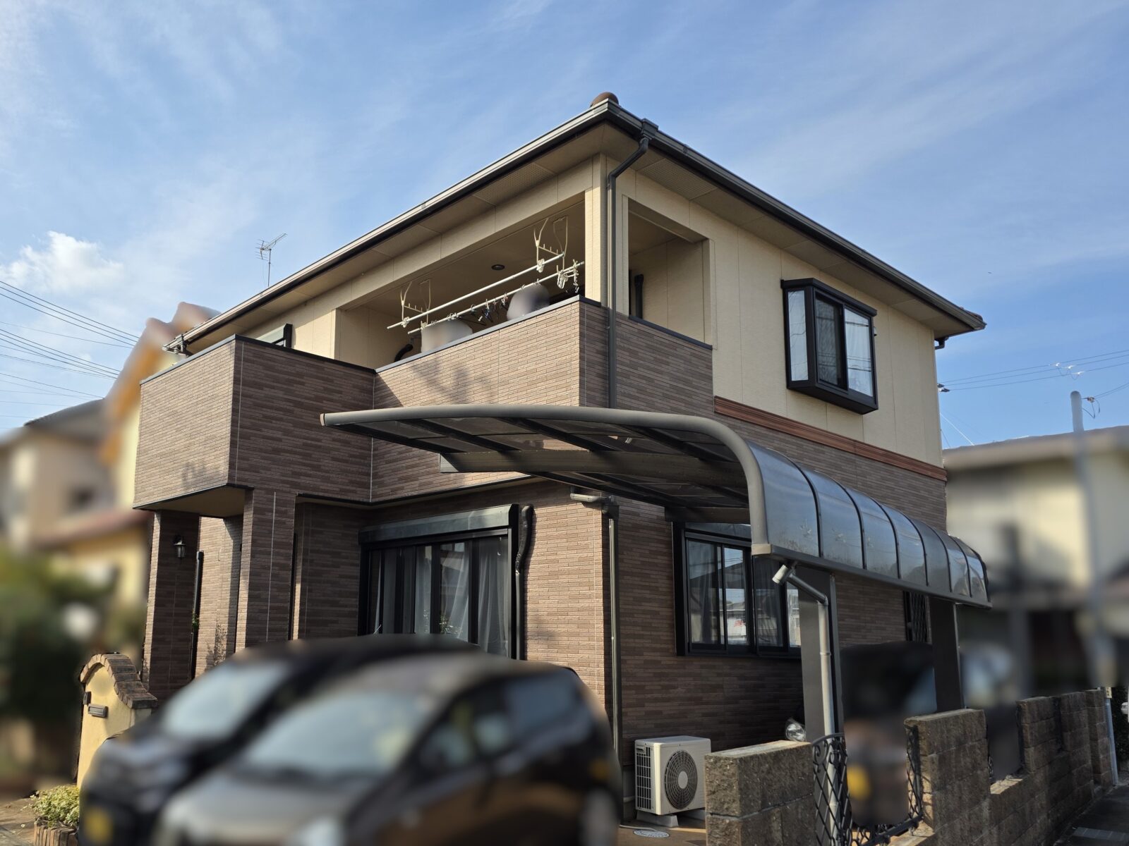 姫路市 築20年 サイディング外壁塗装 モニエル屋根塗装