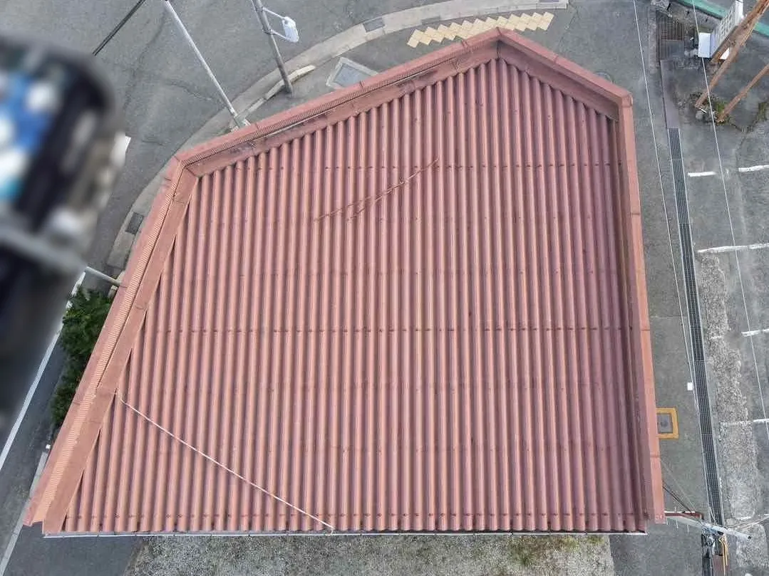 姫路市　金属屋根塗装工事