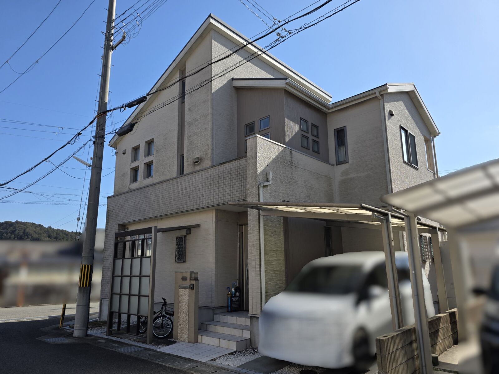 姫路市　サイディング外壁塗装　スレート屋根塗装　ベランダ防水