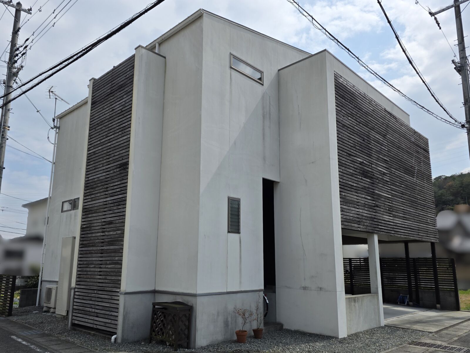 姫路市　モルタル外壁塗装　金属屋根塗装　陸屋根・ベランダ防水