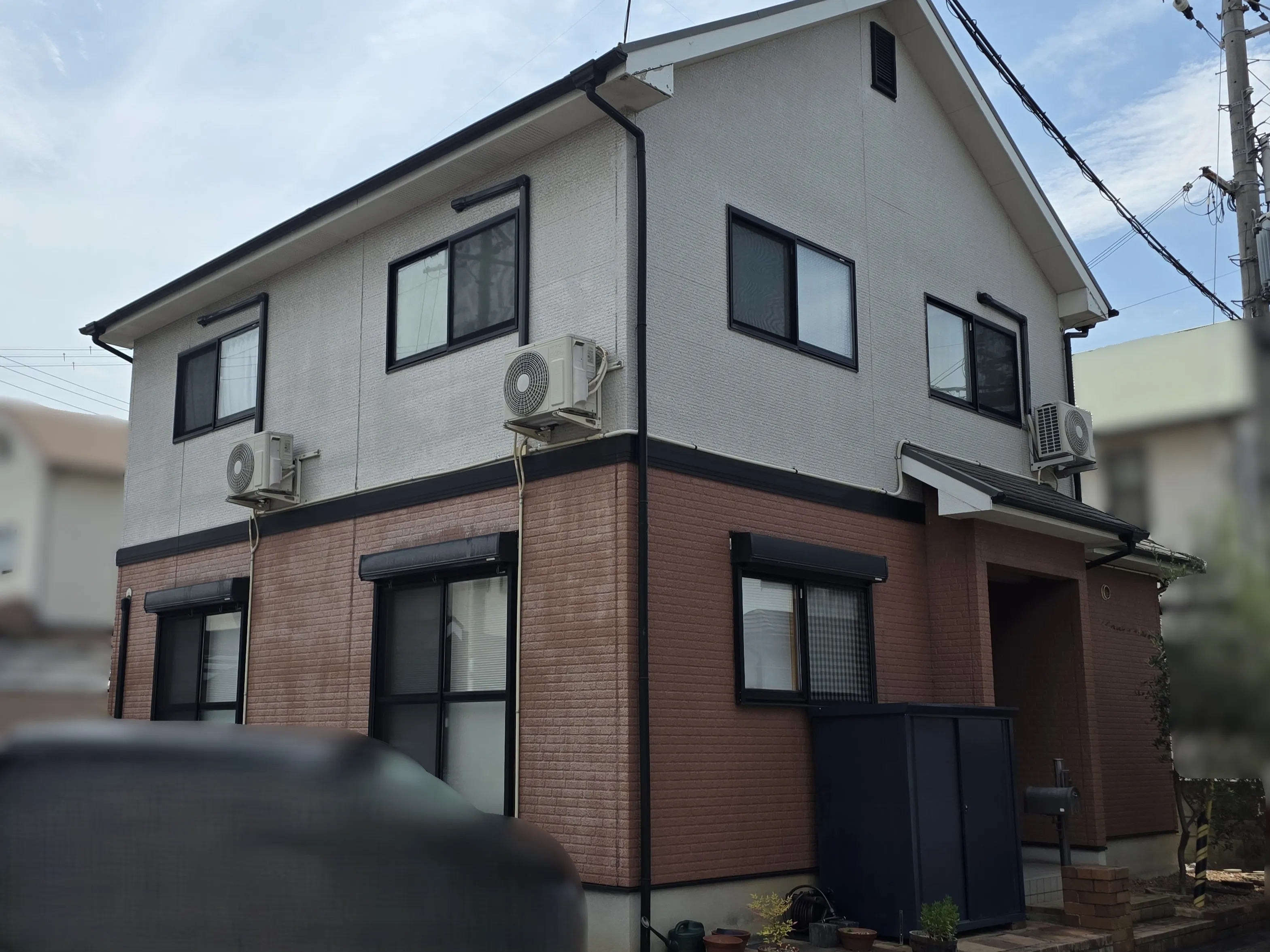 高砂市 築26年 サイディング外壁塗装 スレート屋根塗装 ベランダ防水