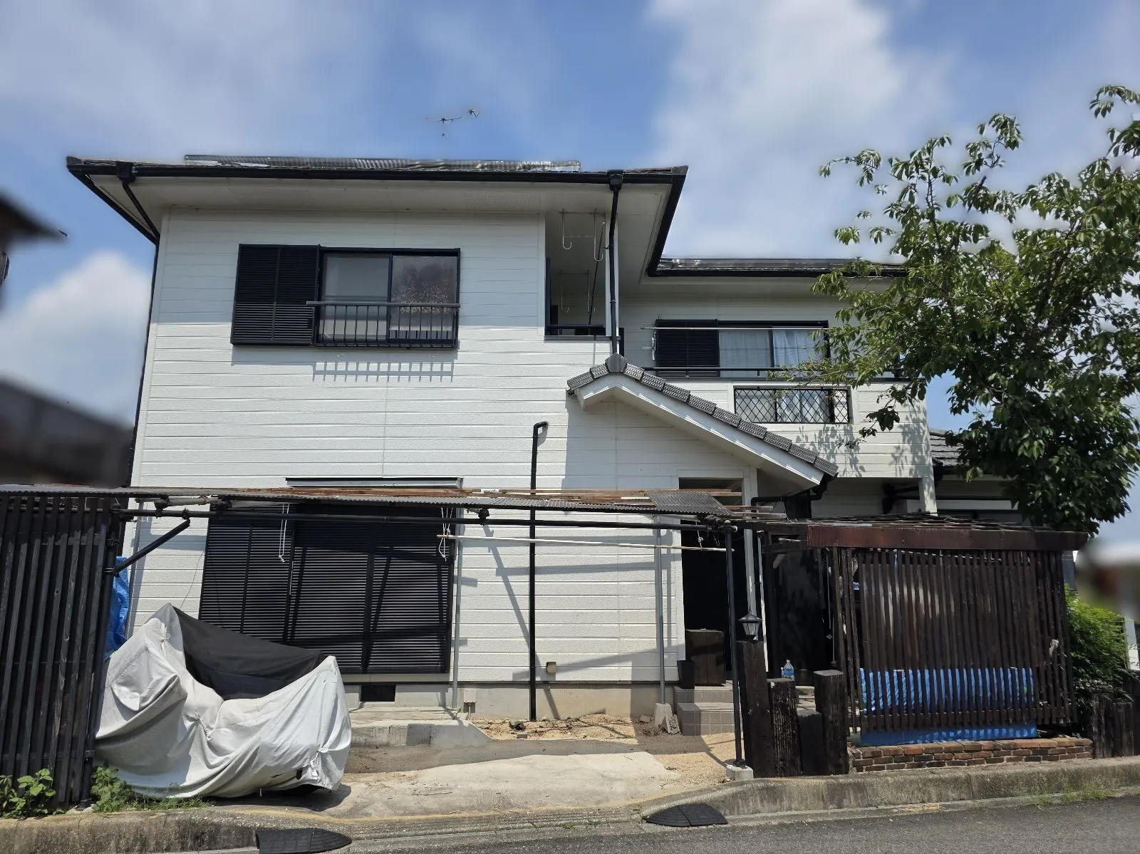 加西市　サイディング外壁塗装　モニエル瓦屋根塗装